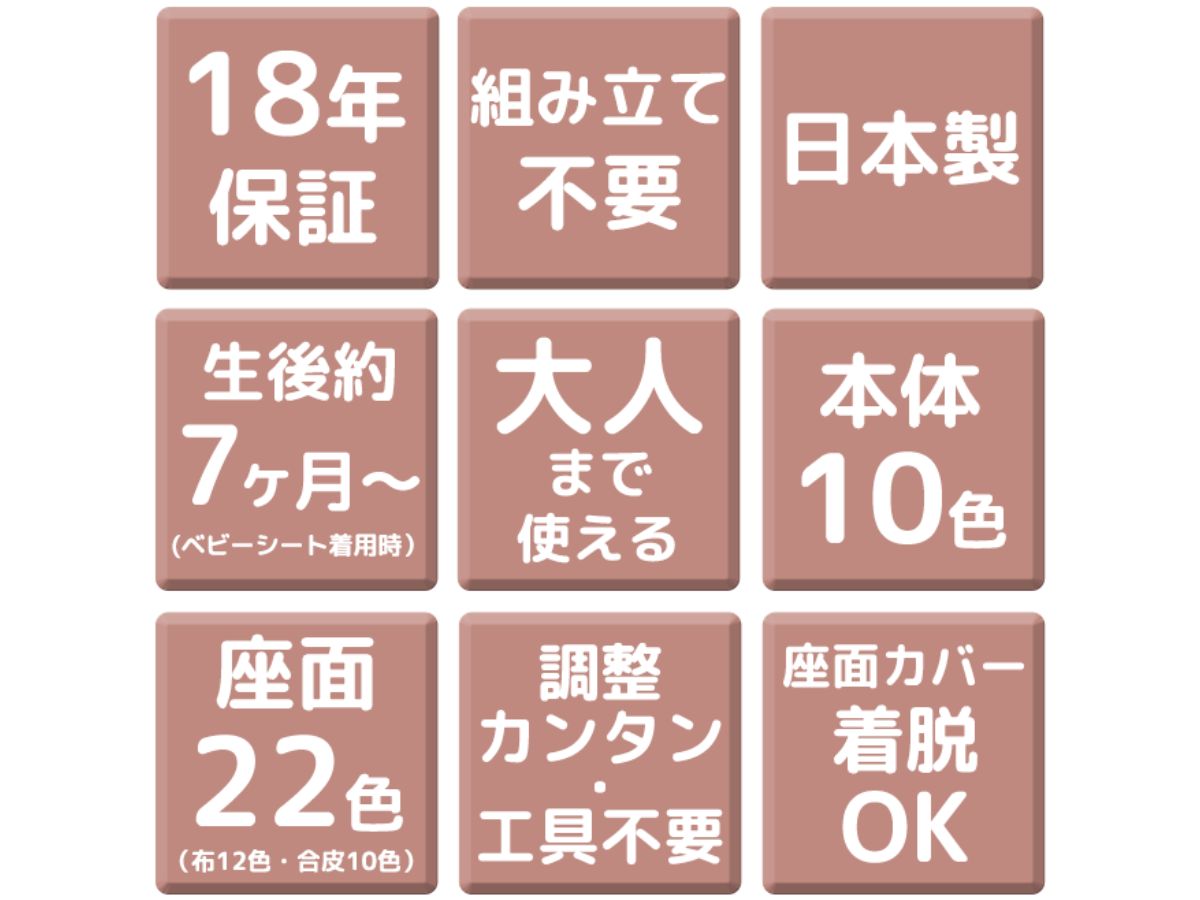 アップ ライトチェア/ベビーシート《オプション》/アップライト本体と一緒に購入